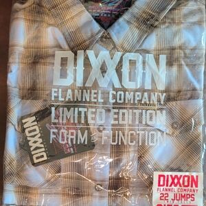 DIXXON Women's Limited Edition Plaid Flannel - Tan and Black 2X